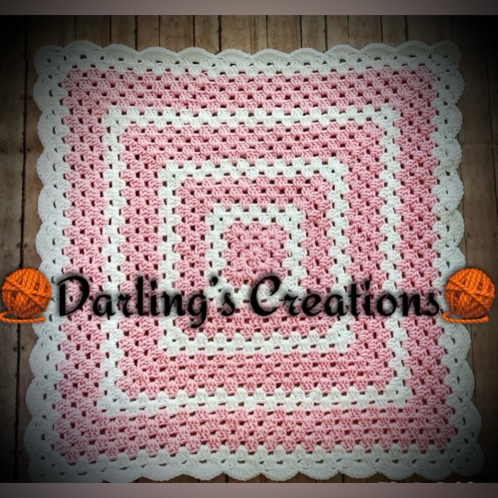Beautiful crochet baby blanket